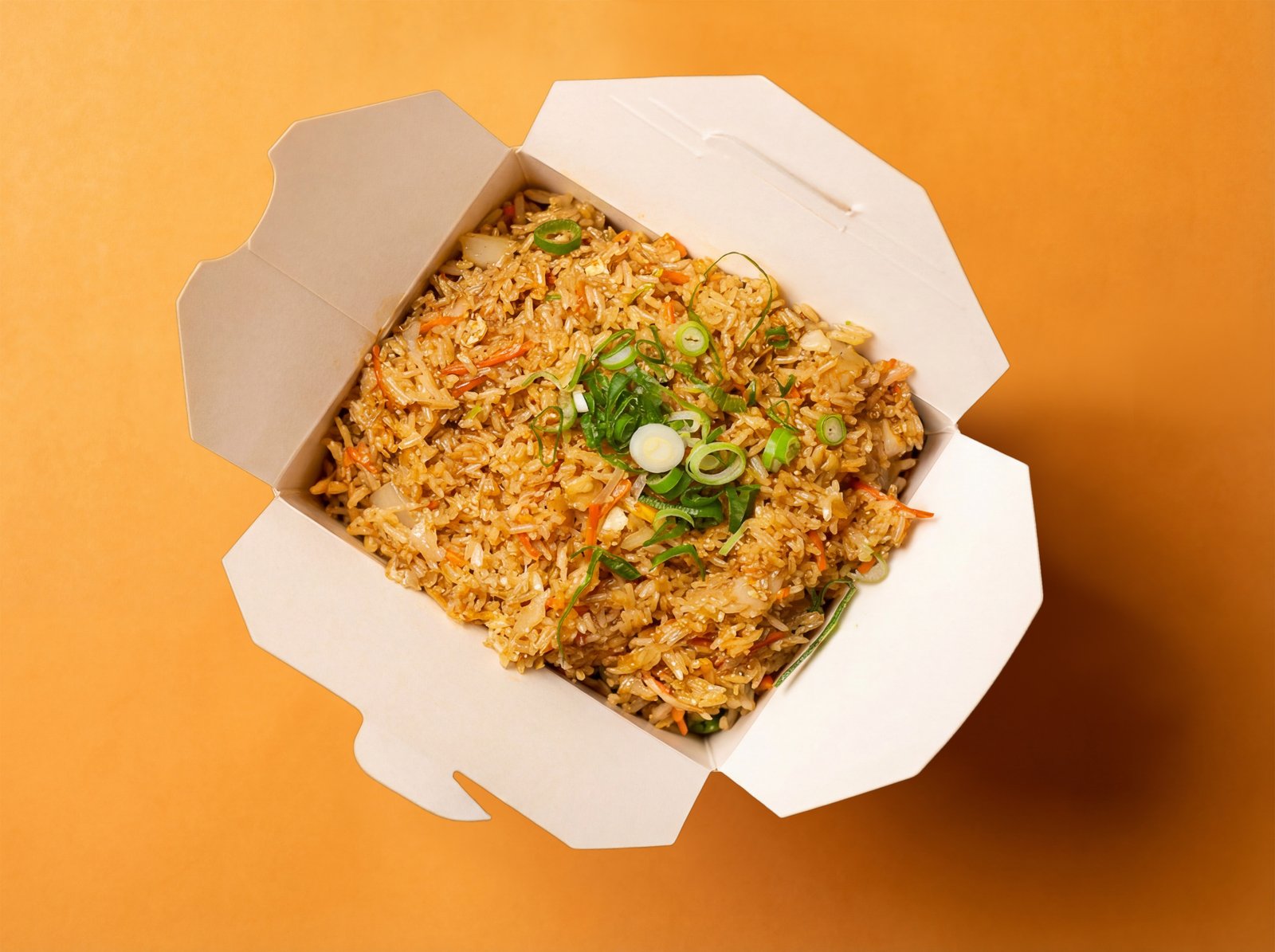 Gallery image Sült rizs tojással és zöldségekkel